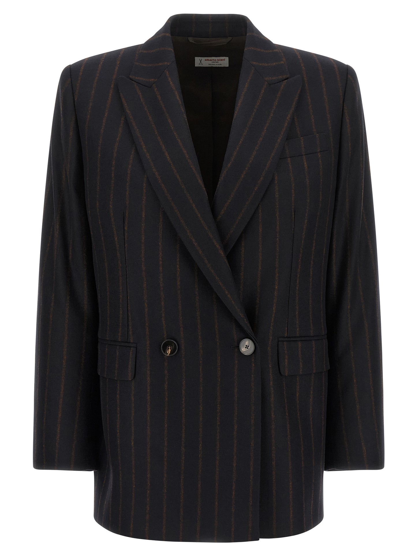 Alberto Biani Blue Wool Blazer