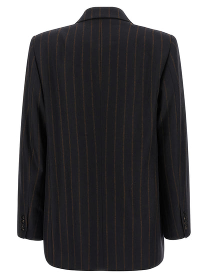 Alberto Biani Blue Wool Blazer