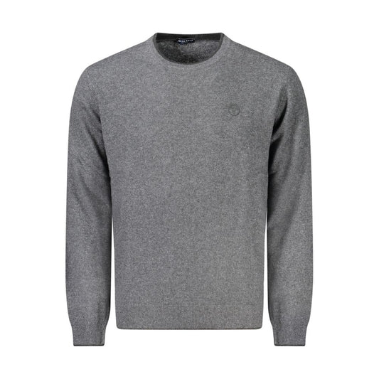 Sweatshirt by North Sails for men in cashmere viscose gray presents a smart casual silhouette, featuring a smart casual crew neckline and long-sleeve for a sophisticated look.