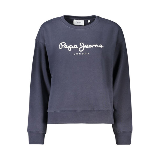 Sweatshirt by Pepe Jeans for women in cotton polyester blue & print features an enviable silhouette, showcasing a premium and refined for a truly enviable finish.