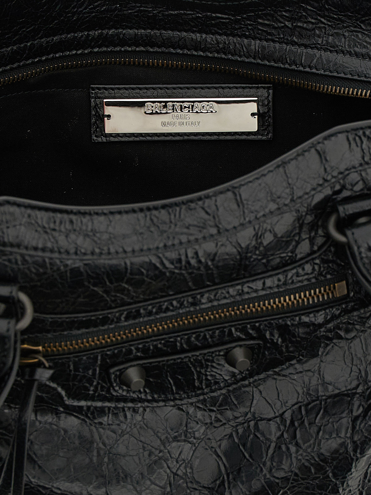 Balenciaga Black Lamb Leather Shoulder Bag