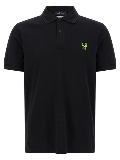 Comme Des Garçons Bicolor Cotton Polo Shirt