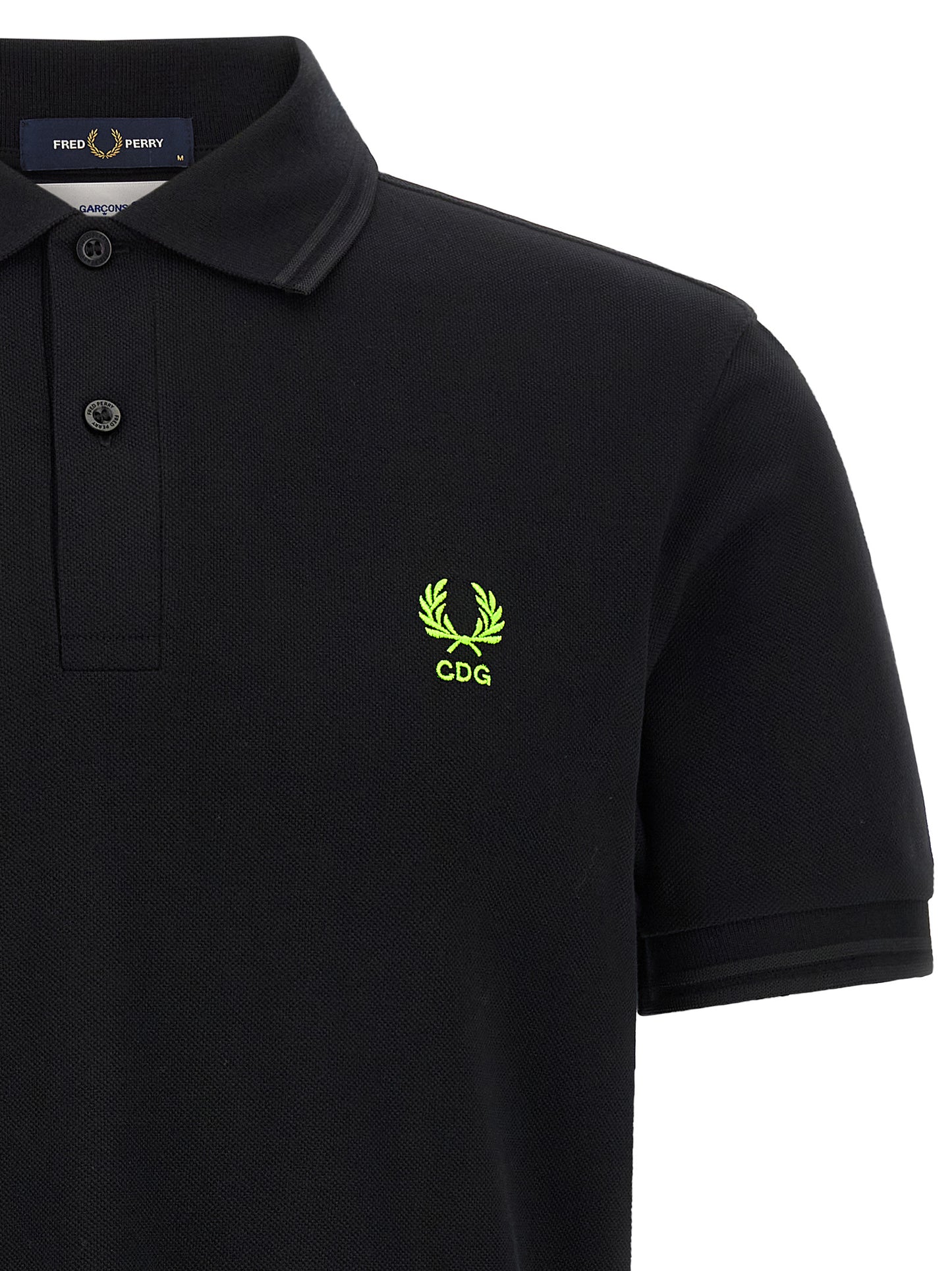 Comme Des Garçons Bicolor Cotton Polo Shirt