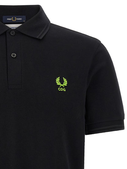 Comme Des Garçons Bicolor Cotton Polo Shirt