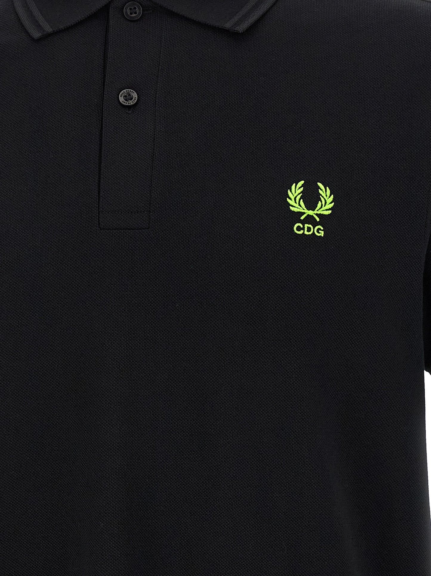 Comme Des Garçons Bicolor Cotton Polo Shirt