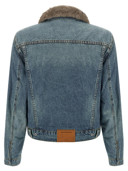 DENIM X ALEXANDER WANG Blue Cotton Denim Jacket