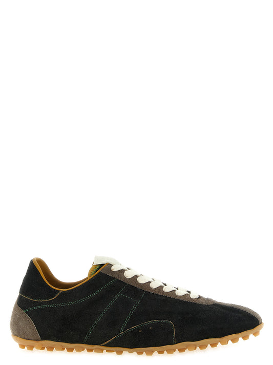 Athletic Sneakers Maison Margiela men suede calfskin leather green, multicolor, natural, patterned & signature featuring a avant-garde Men's Athletic Suede Calfskin Leather Sneakers design with a avant-garde athletic style for a refined finish.