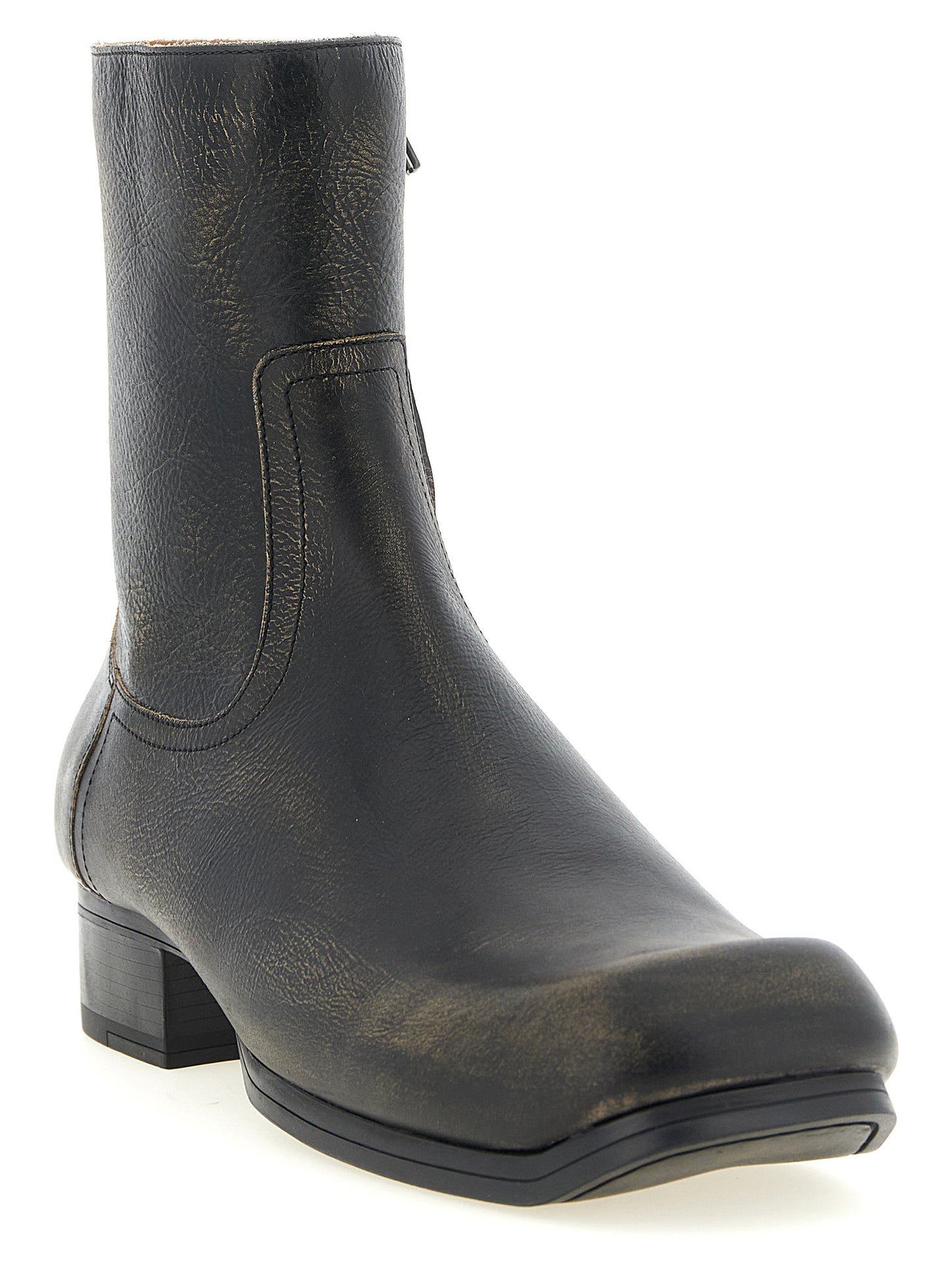 Maison Margiela Black Calfskin Ankle Boots