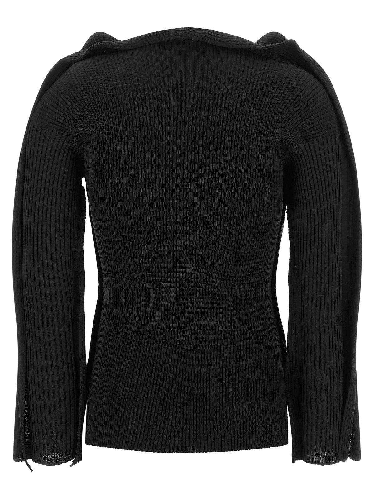 Issey Miyake Black Polyester Cardigan