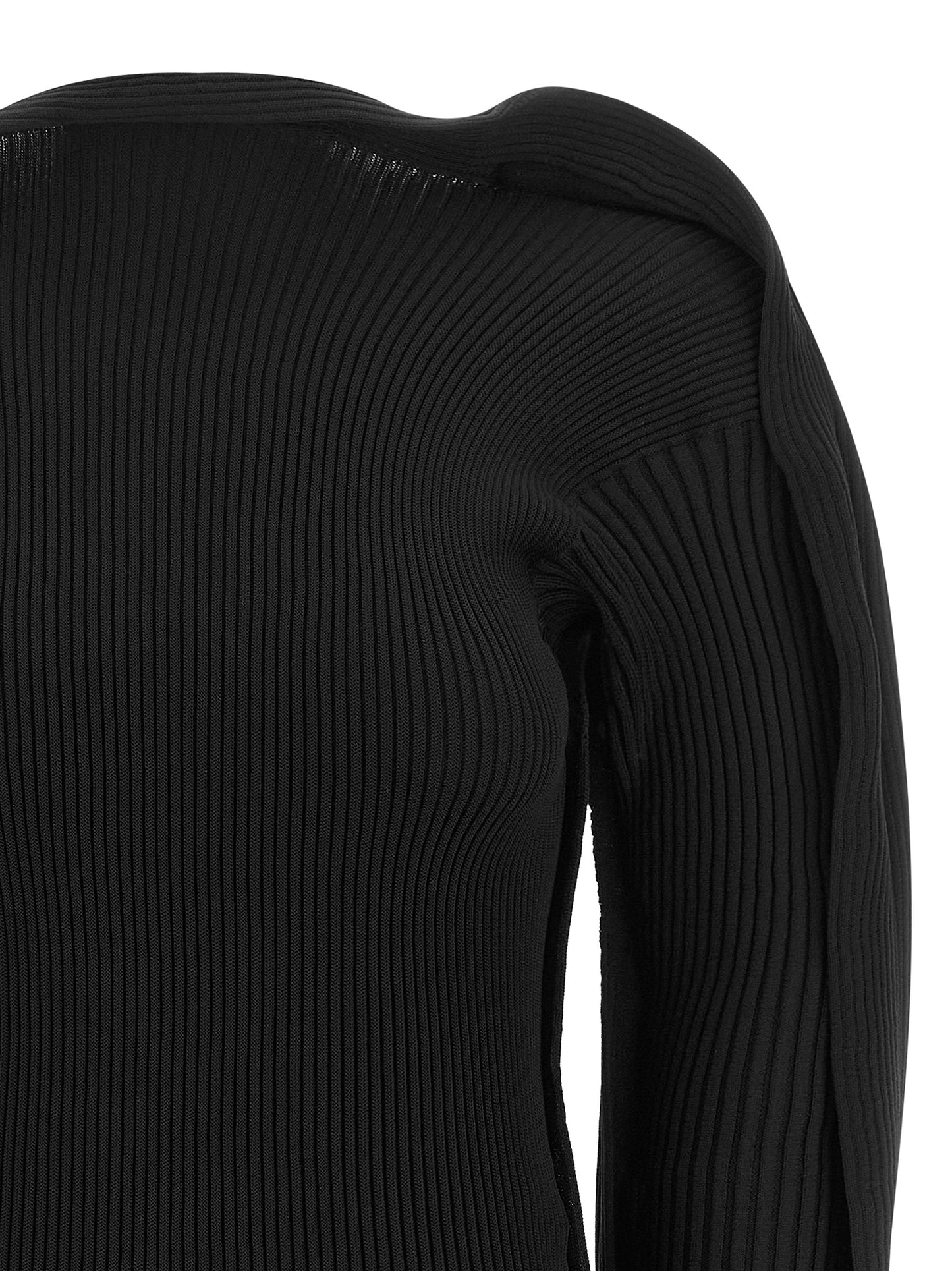 Issey Miyake Black Polyester Cardigan