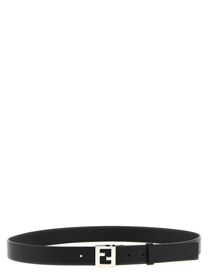 Fendi Black Calfskin Regular Belt