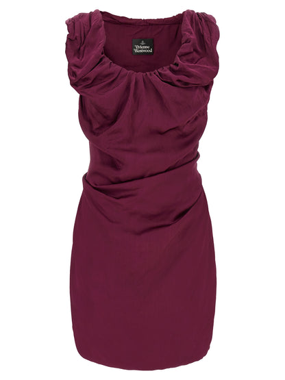 Vivienne Westwood Bordeaux Viscose Short Dress