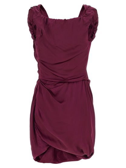 Vivienne Westwood Bordeaux Viscose Short Dress