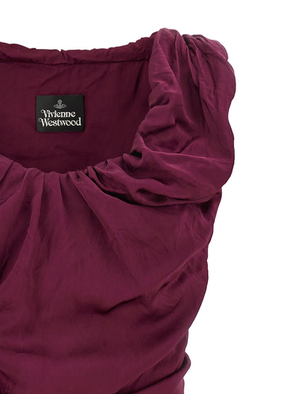 Vivienne Westwood Bordeaux Viscose Short Dress