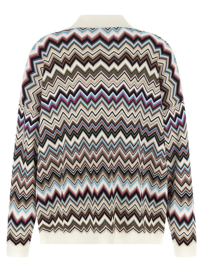 Missoni Multicolor Viscose Polo Shirt