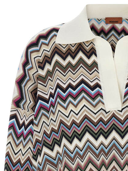 Missoni Multicolor Viscose Polo Shirt