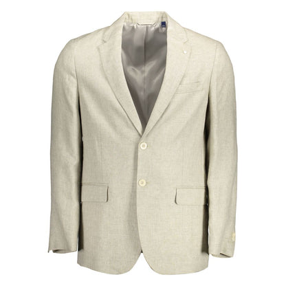 Gant Beige Linen Men's Jacket