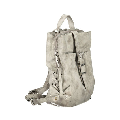Desigual Gray Polyurethane Women's Backpack