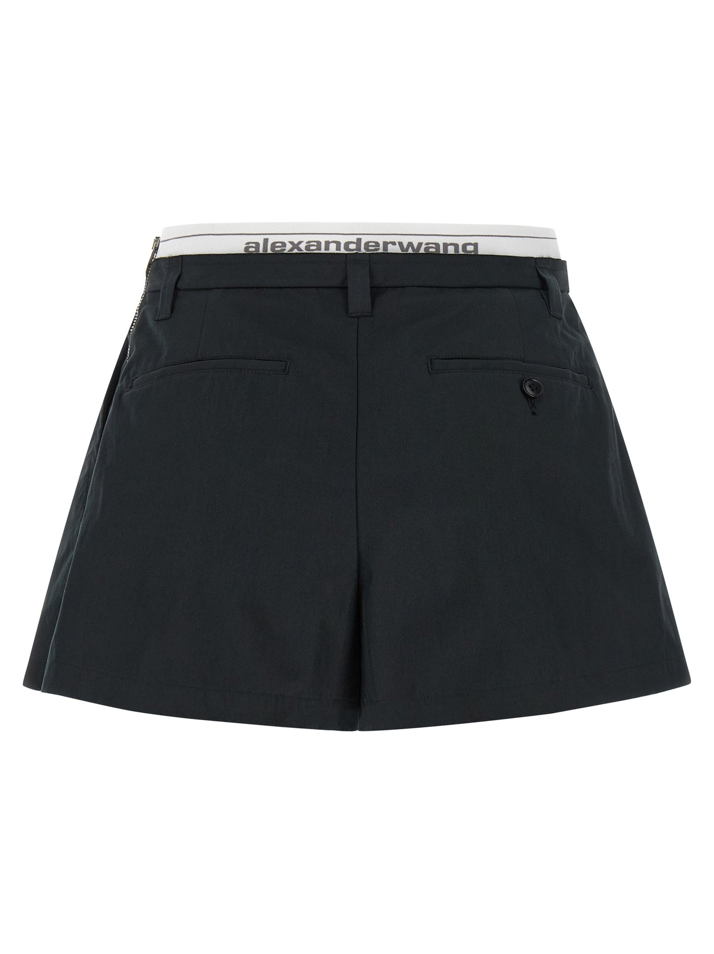 Alexander Wang Black Cotton Bermuda Shorts