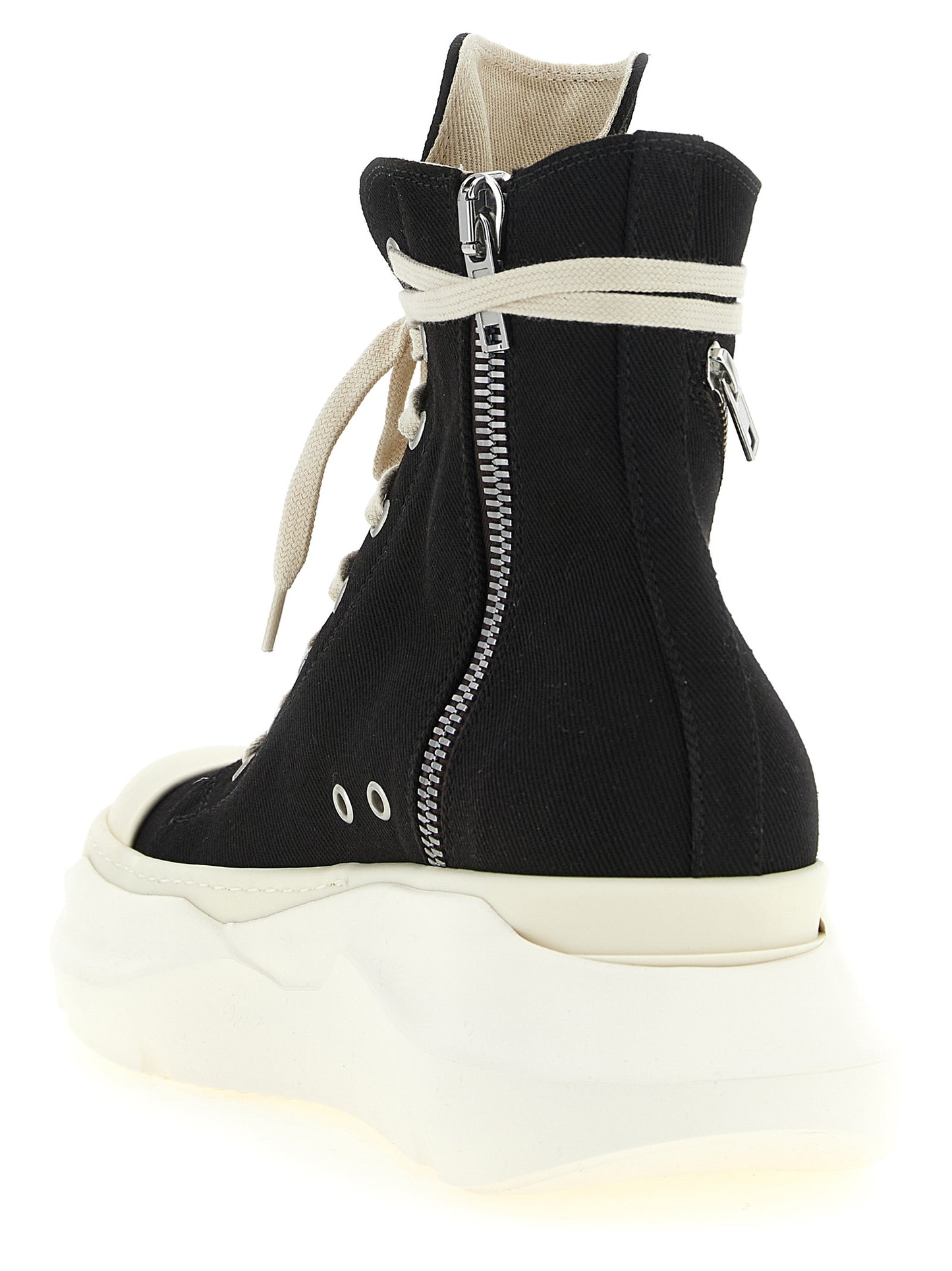 DRKSHDW Black Cotton Athletic Sneakers