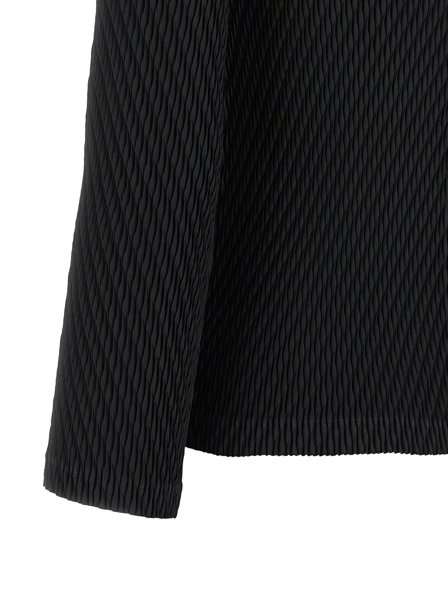 Issey Miyake Black Polyester Cardigan
