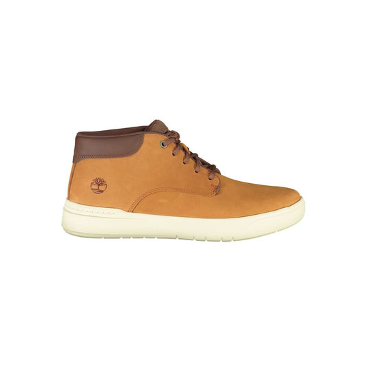 Lace-Up Boots by Timberland for men in polyester polyethylene leather brown & natural features an avant-garde Men's Polyester Polyethylene Leather Lace-Up Boots silhouette, defined by a sophisticated and a avant-garde .