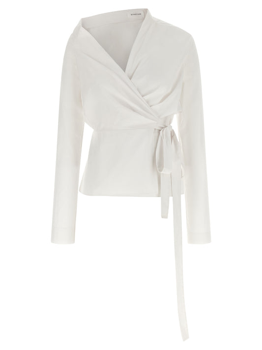 Blouse by Armarium for women in cotton & lace white showcases a sublime silhouette, artfully detailed with a sublime and long-sleeve for a sophisticated, sublime finish.