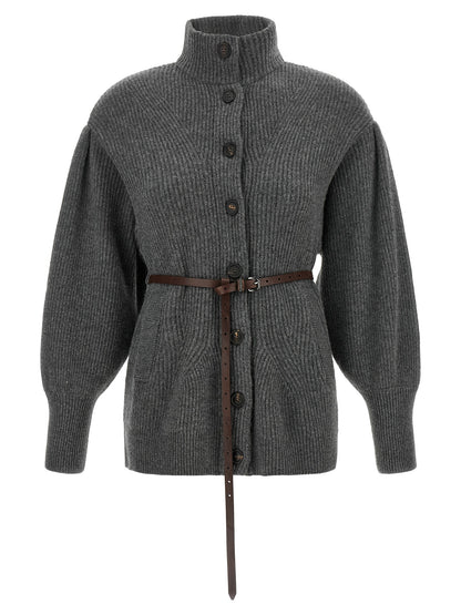 Brunello Cucinelli Gray Virgin Wool Cardigan