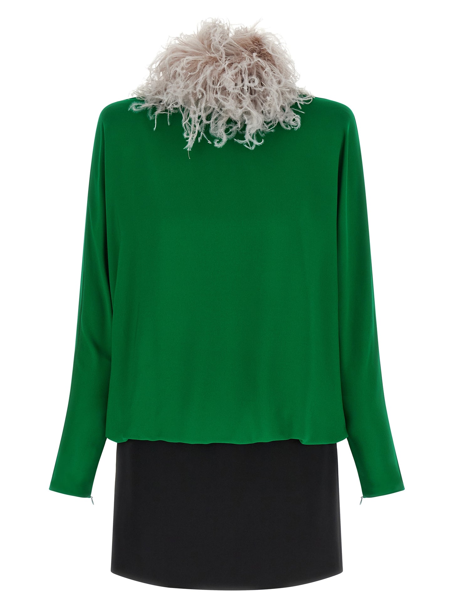 Valentino Garavani Bicolor Silk Short Dress