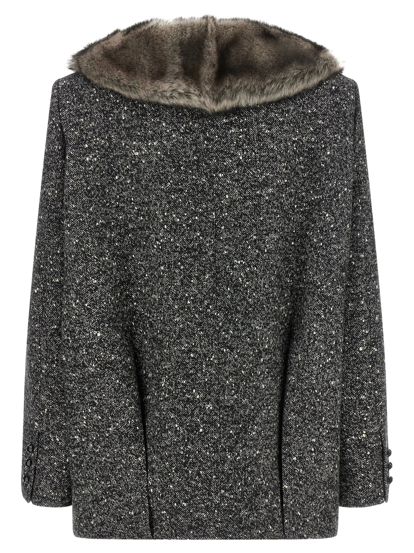Valentino Garavani Bicolor Virgin Wool Coat