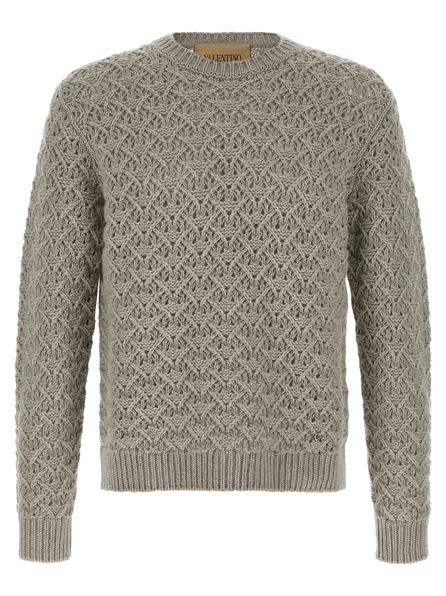Valentino Garavani Gray Virgin Wool Cardigan