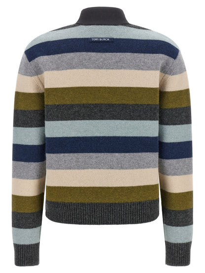 Tory Burch Multicolor Wool Cardigan