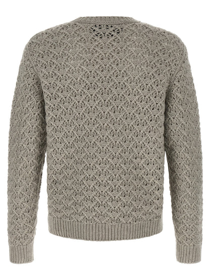 Valentino Garavani Gray Virgin Wool Cardigan
