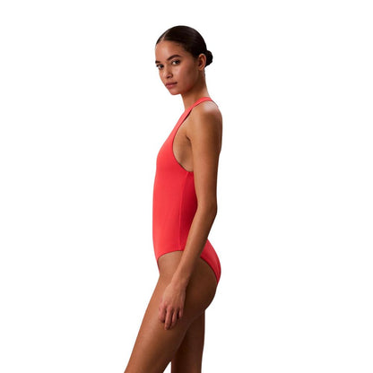 Calvin Klein Jeans Orange Recycled Polyester One-Piece Swimsuit