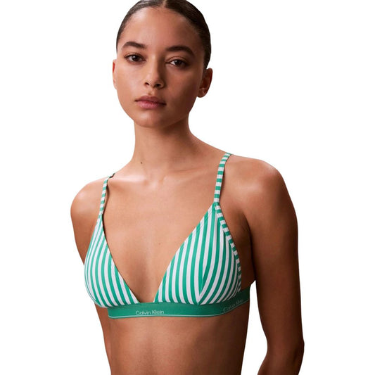 Swimwear Top by Calvin Klein Jeans for women in stretch polyester bicolour features an magnificent design, beautifully defining the look of Women's Stretch Polyester Swimwear Top.