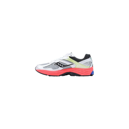 Athletic Sneakers by Saucony for men in synthetic mesh bicolour presents a sleek silhouette, perfectly capturing the athletic style essence of City Men's Athletic Synthetic Mesh Sneakers with its sleek design and premium finish.