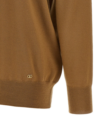 Valentino Garavani Brown Cashmere Cardigan