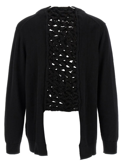 Comme Des Garçons Black Wool Cardigan