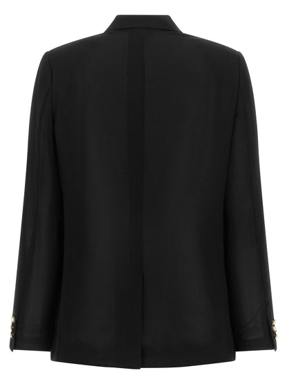 Comme Des Garçons Black Polyester Blazer