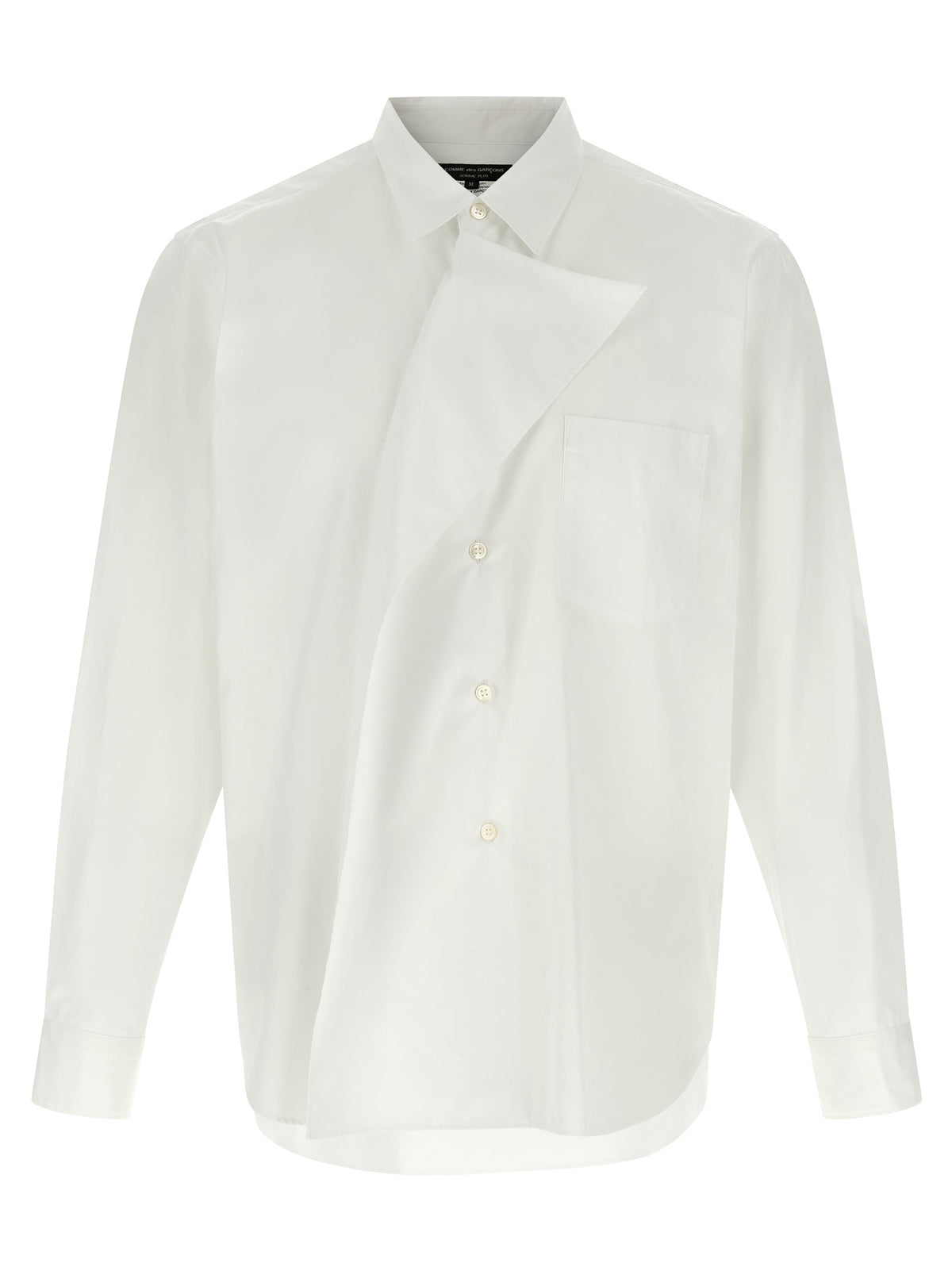 Comme Des Garçons White Cotton Blouse
