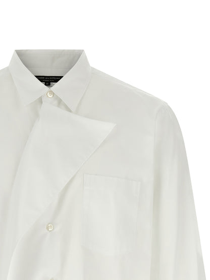 Comme Des Garçons White Cotton Blouse
