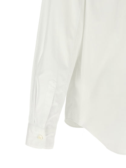 Comme Des Garçons White Cotton Blouse