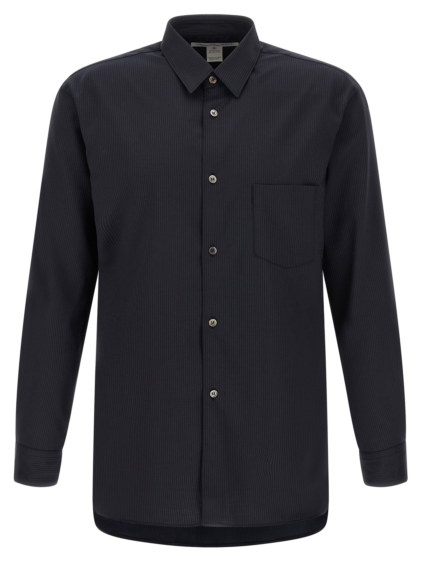 Comme Des Garçons Blue Polyester Blouse