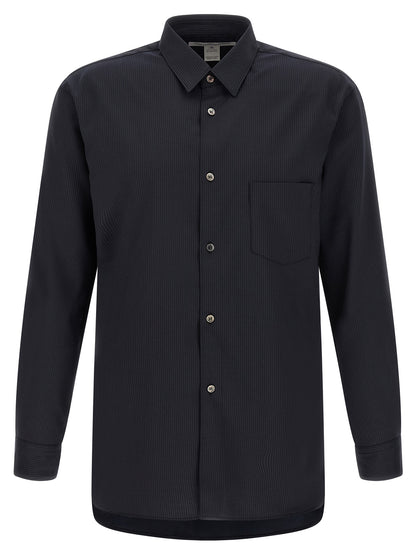 Comme Des Garçons Blue Polyester Blouse