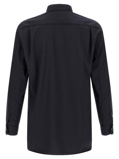 Comme Des Garçons Blue Polyester Blouse