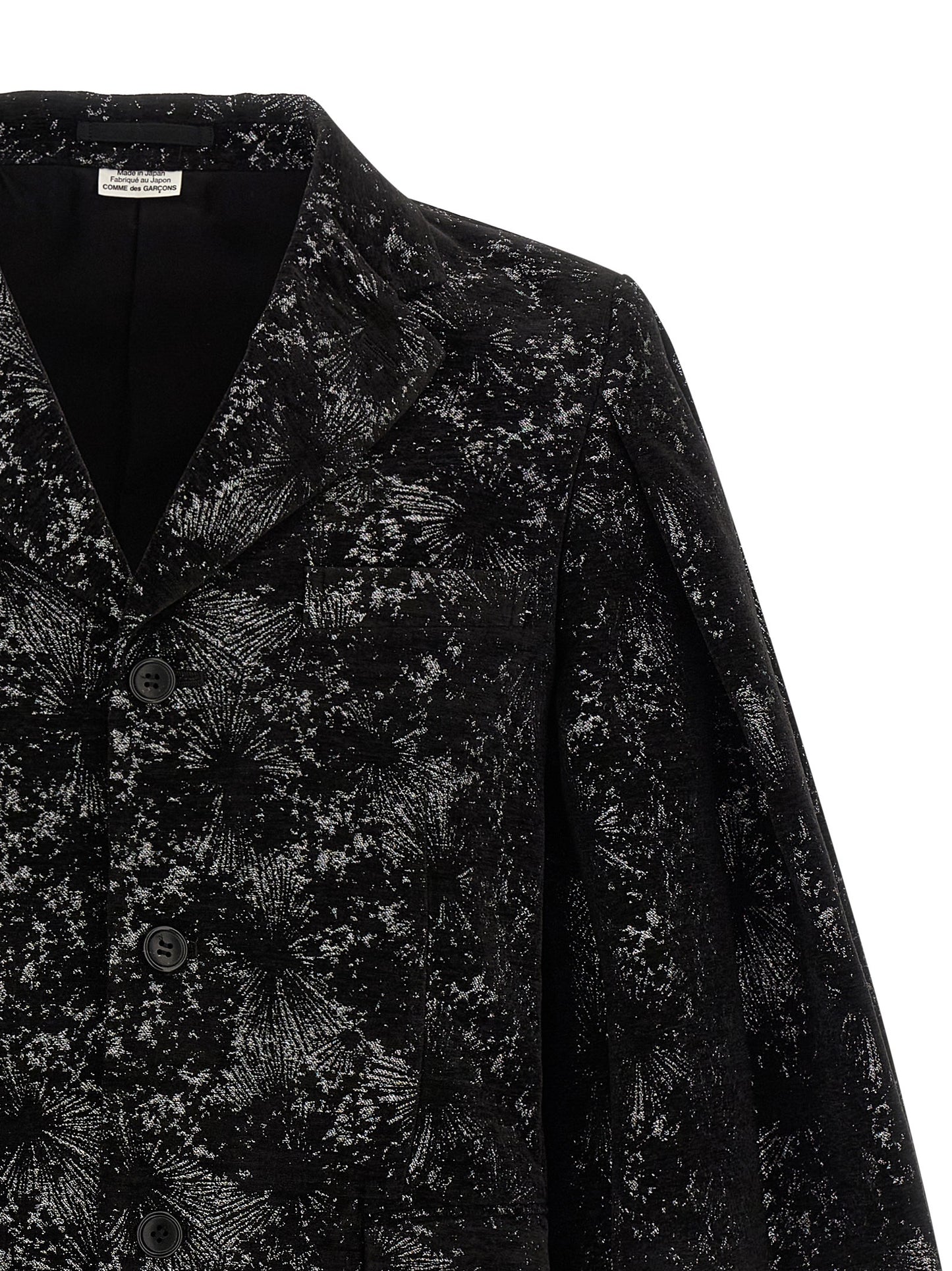 Comme Des Garçons Black Polyester Blazer