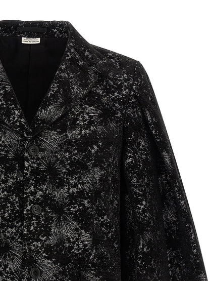 Comme Des Garçons Black Polyester Blazer