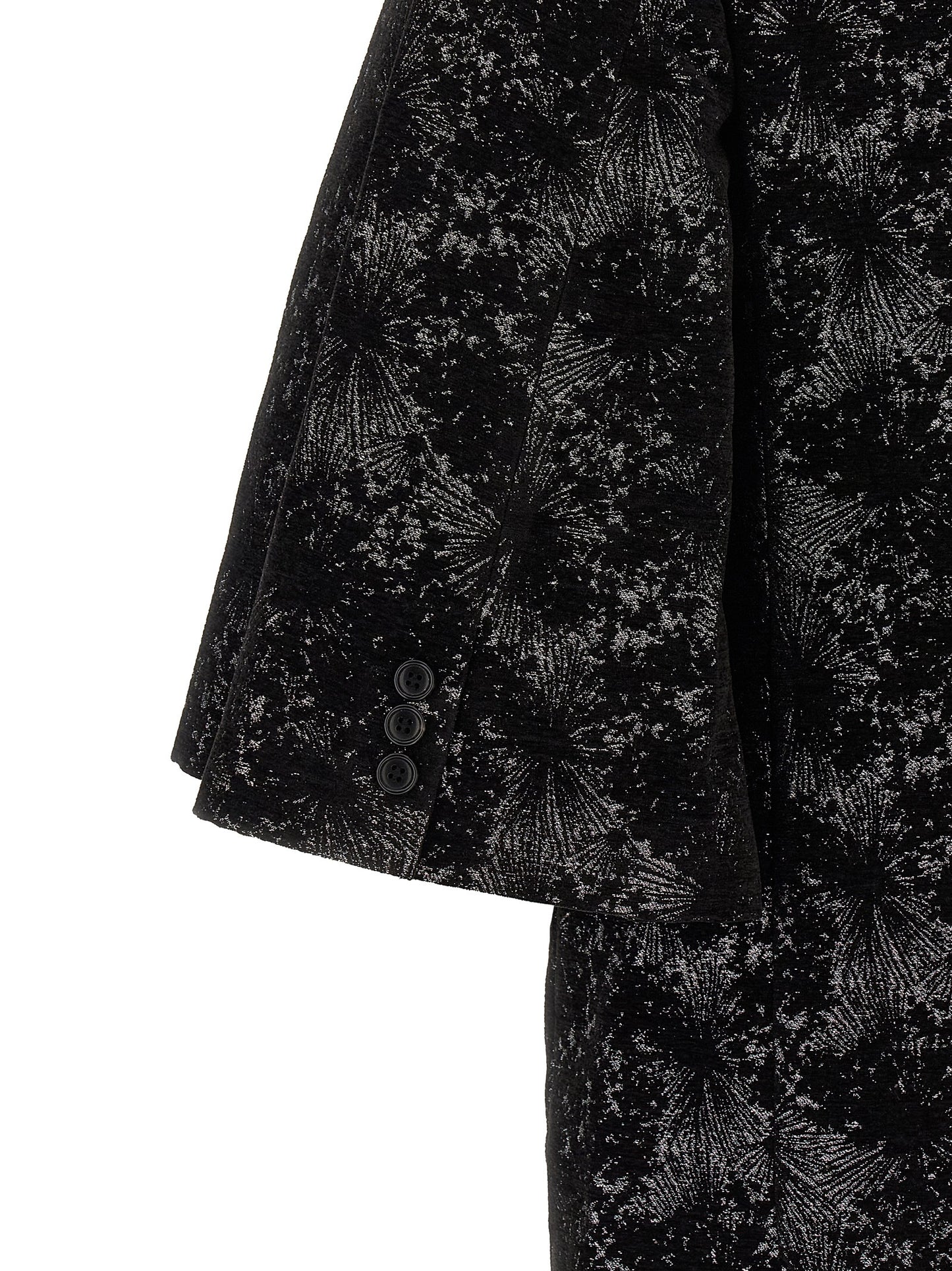 Comme Des Garçons Black Polyester Blazer