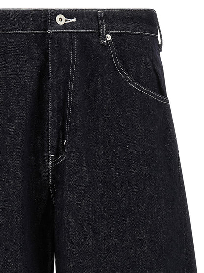 Comme Des Garçons Blue Cotton Jeans Denim