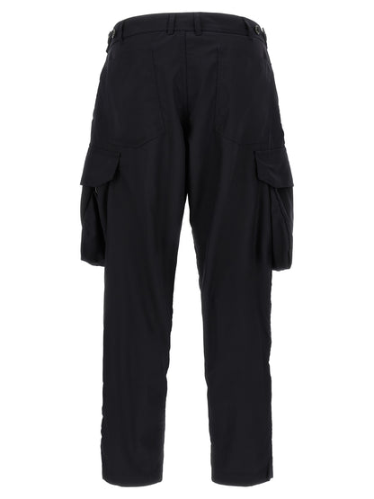 Comme Des Garçons Blue Polyester Cargo Pants